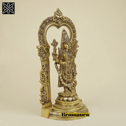 Brass Balaji Idol For Home Decor Height 22 Inch & Weight 14.3 Kg