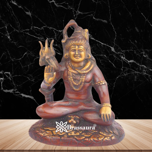 Brass Vintage Shiva Weight 1.8 Kg & Height 8 Inch