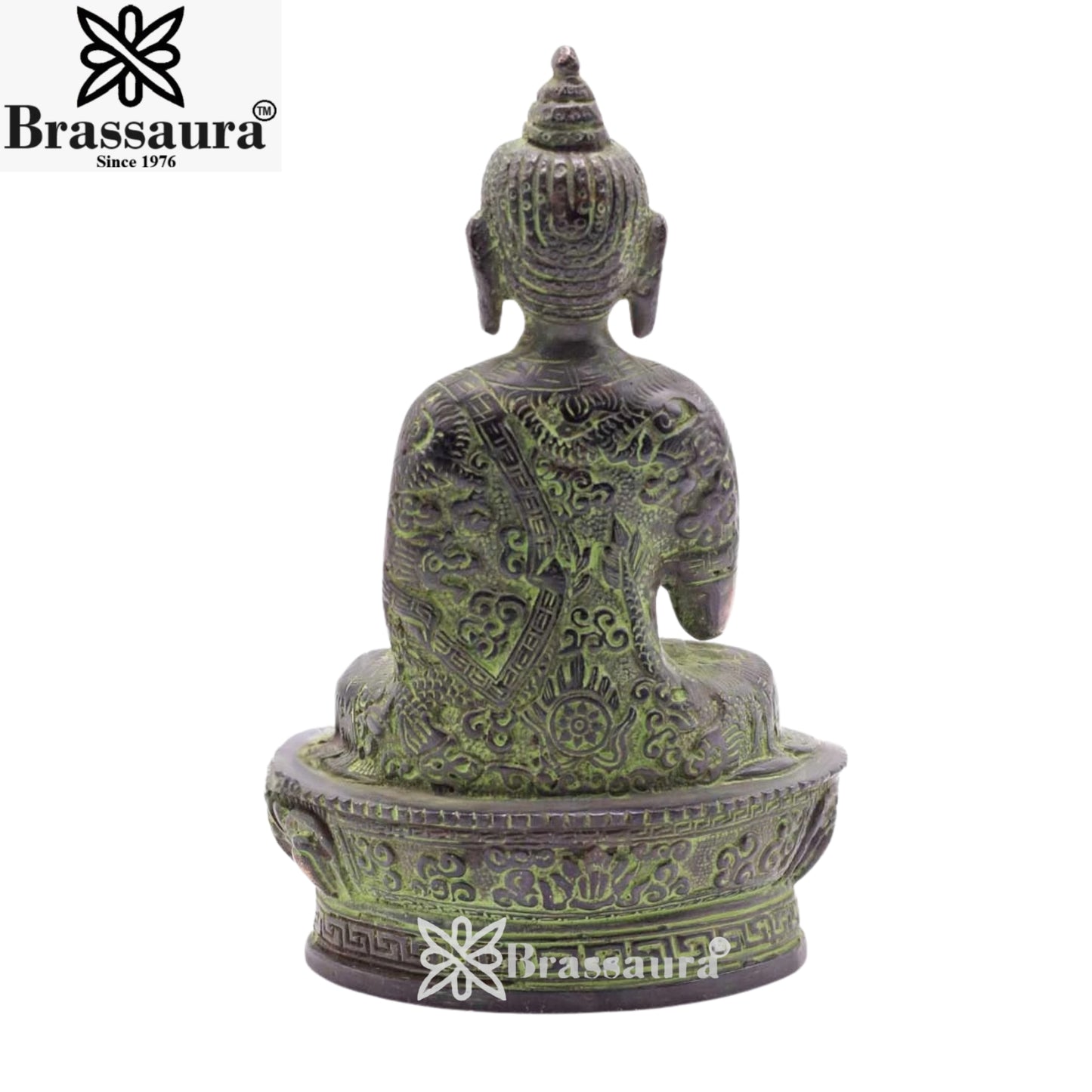 Brass Blessing Buddha Weight 1 kg & Height 7 Inch