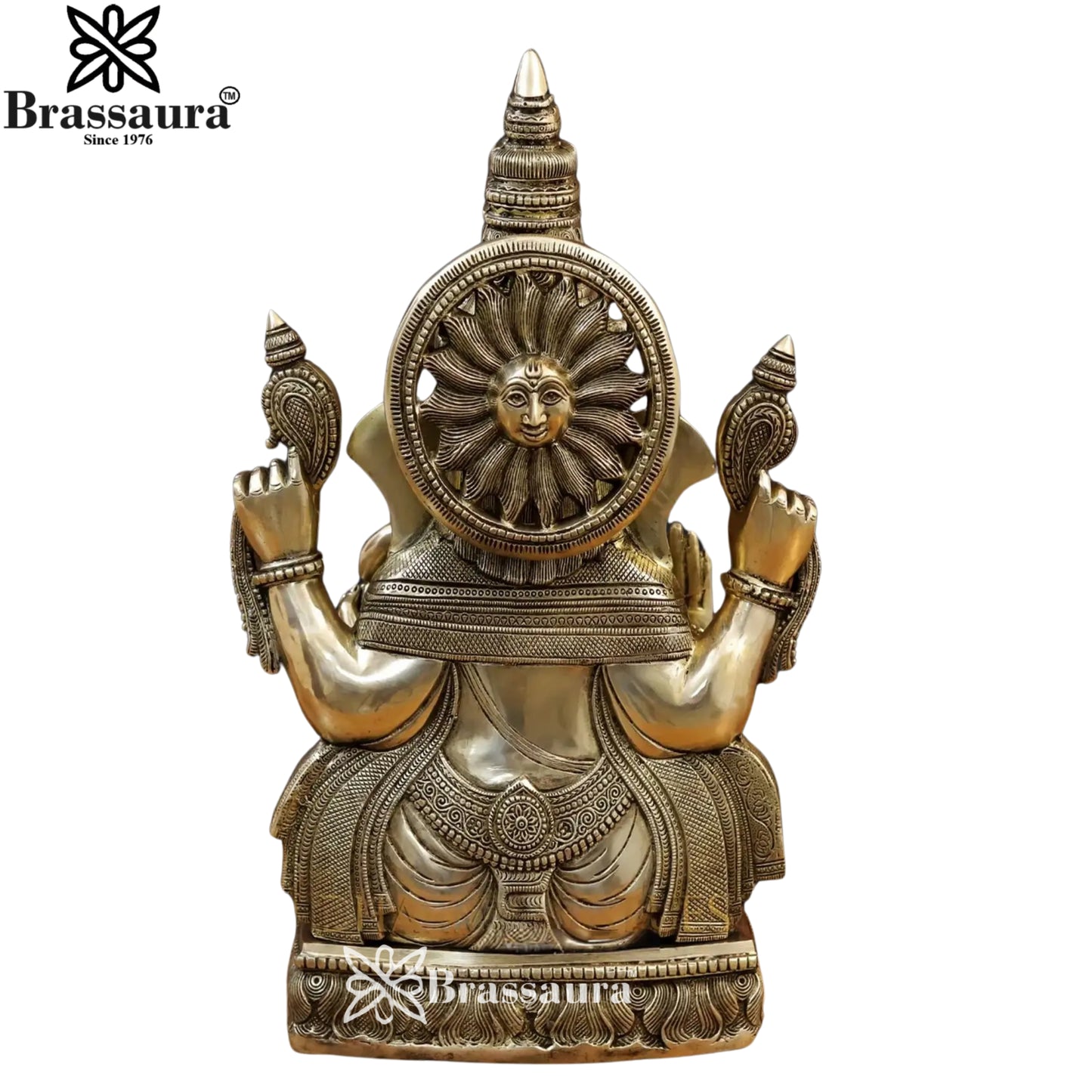 Brass Ganesha Statue Weight 22.5 Kg & Height 20 Inch
