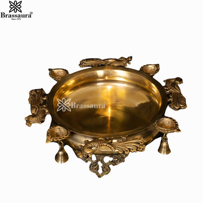 Brass Urli For Home Décor And Gift Items Weight 4.7 kg Height 12.7 Inch