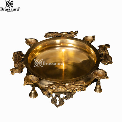Brass Urli For Home Décor And Gift Items Weight 4.7 kg Height 12.7 Inch