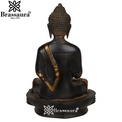 Brass Blessing Buddha Weight 8.5 kg & Height 16 Inch