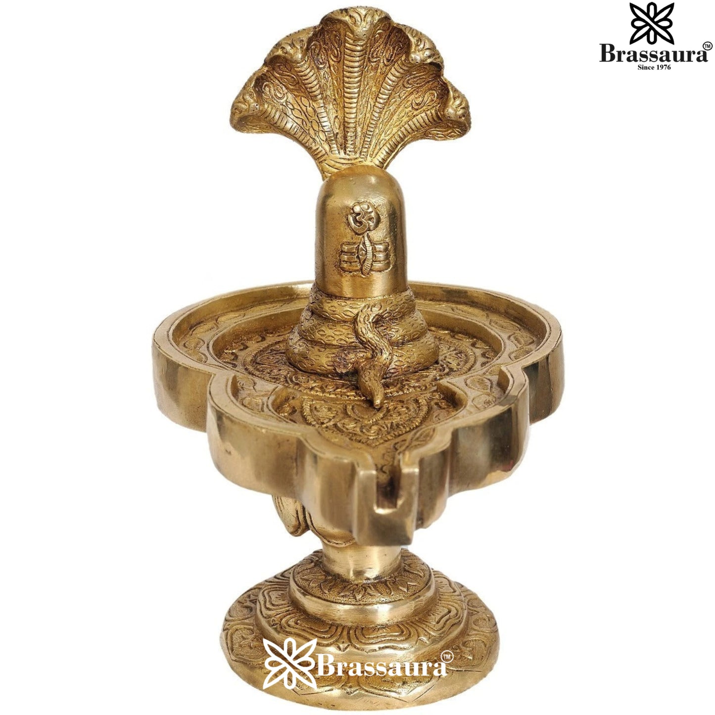 Brass Antique Shivling Weight 3 Kg & Height 9.5 Inch
