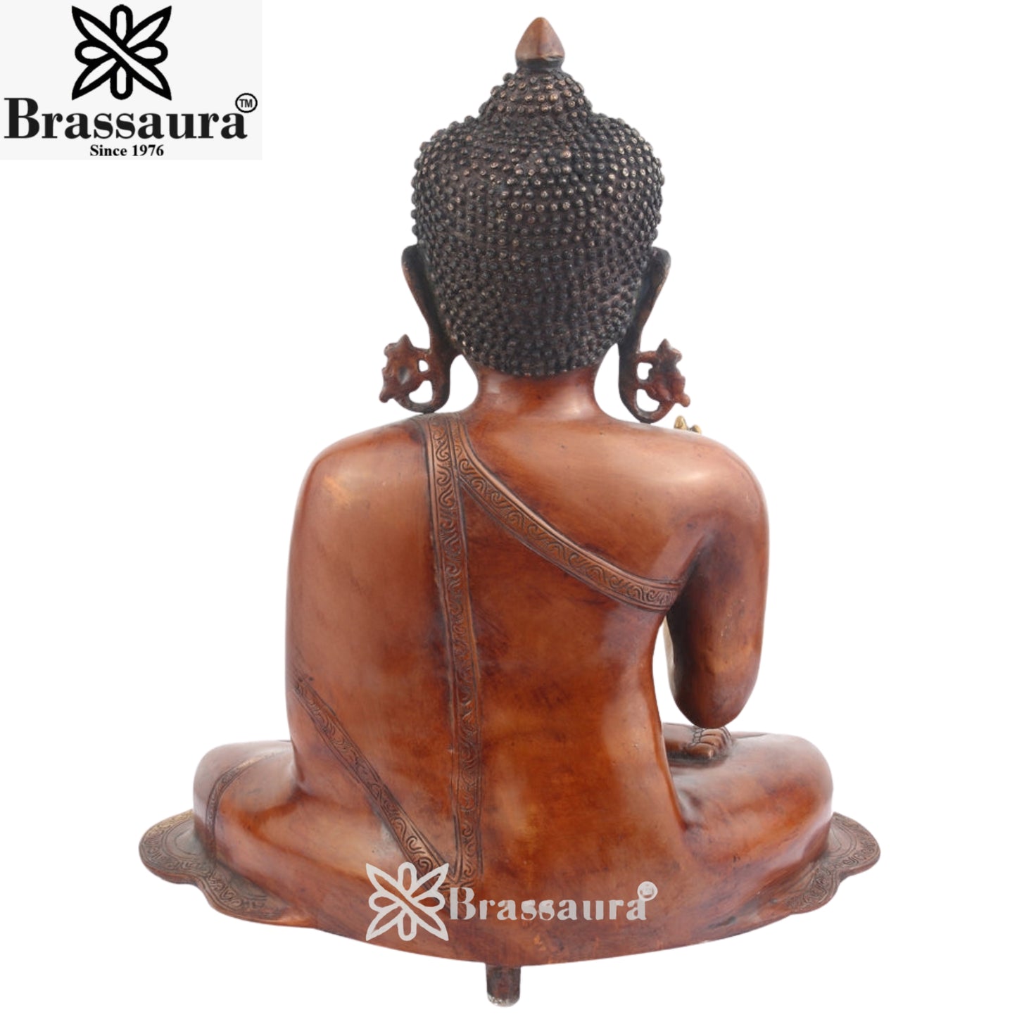 Brass Blessing Buddha Weight 16 Kg & Height 21 Inch
