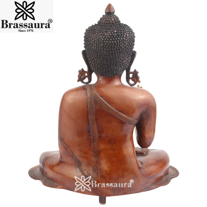 Brass Blessing Buddha Weight 16 Kg & Height 21 Inch