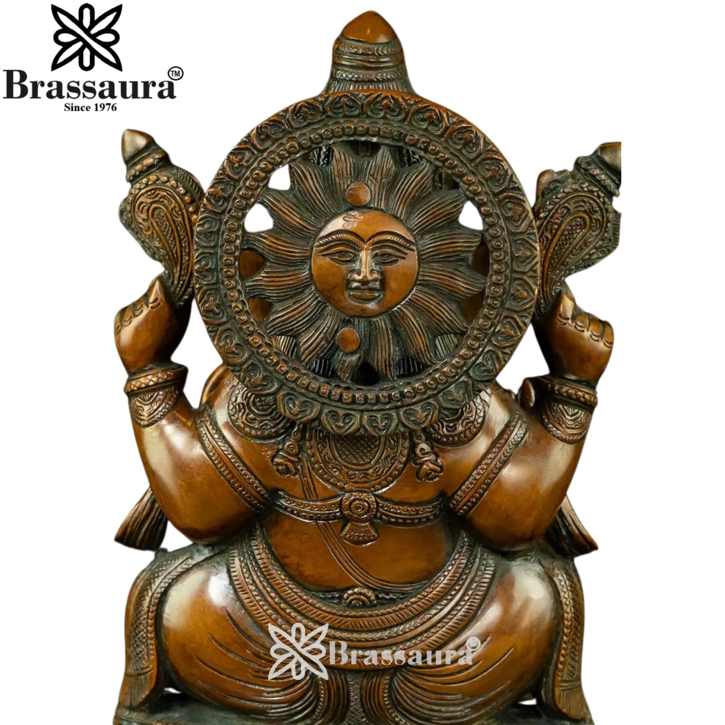Brass Ganesha Statue Weight 6 Kg And Height 13 Inch