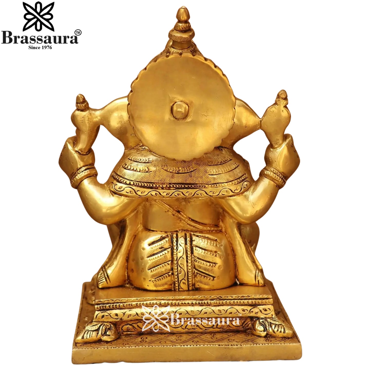 Brass Super fine Ganesha Statue Weight 6 Kg & Height 10 Inch