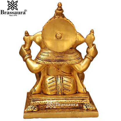 Brass Super fine Ganesha Statue Weight 6 Kg & Height 10 Inch