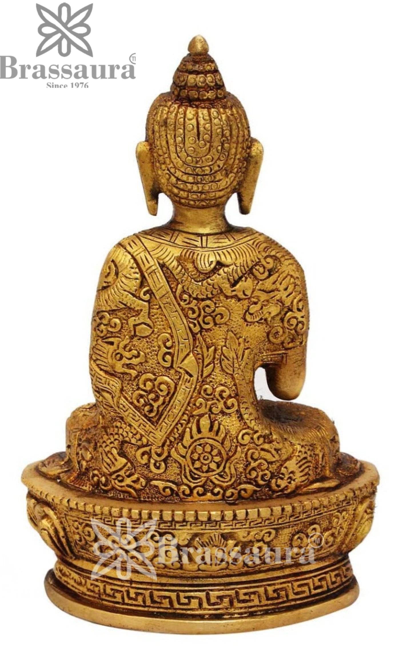 Brass Blessing Buddha Weight 1 kg & Height 7 Inch