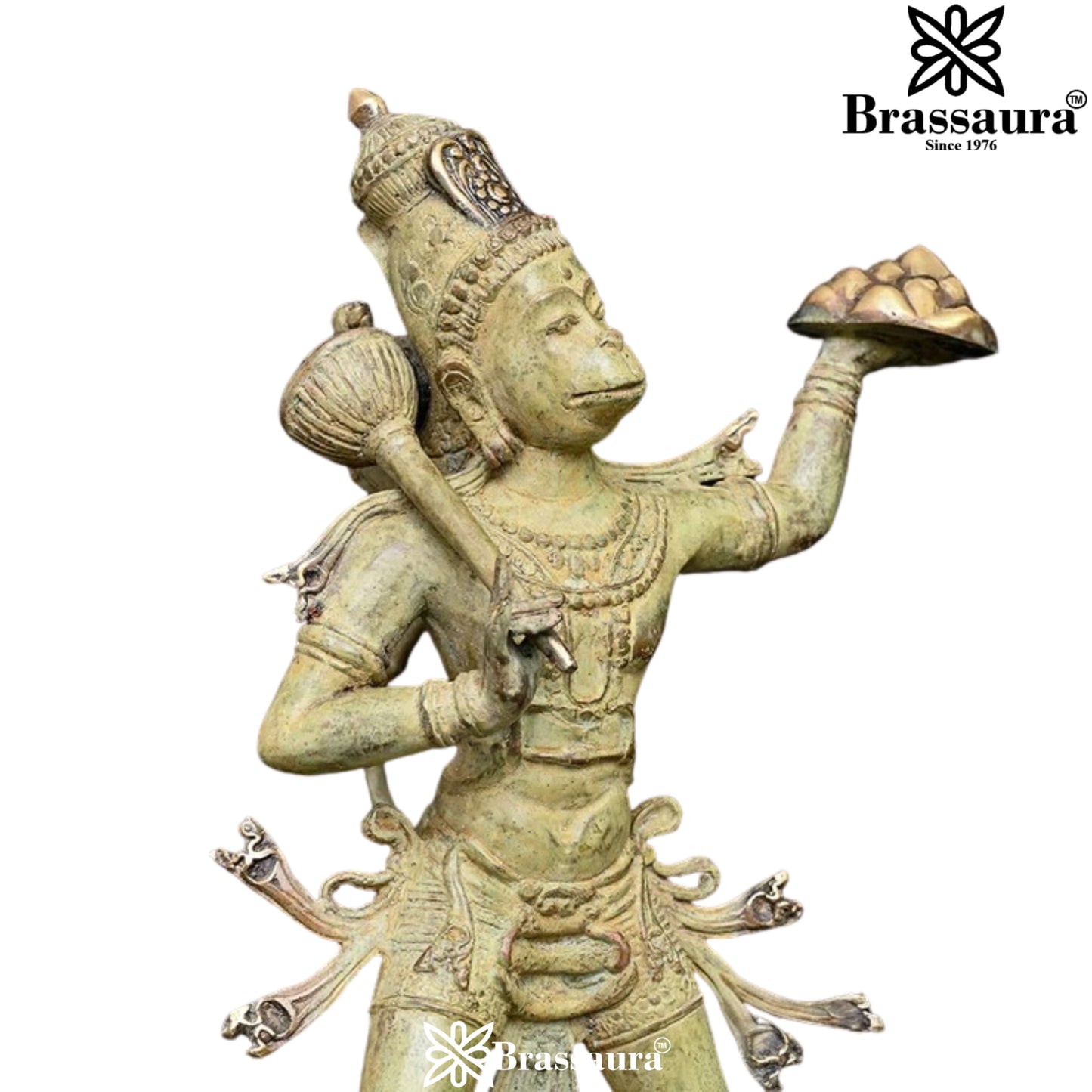 Indonesian Bronze Hanuman Statue Weight 3 Kg And Height 18 Inch