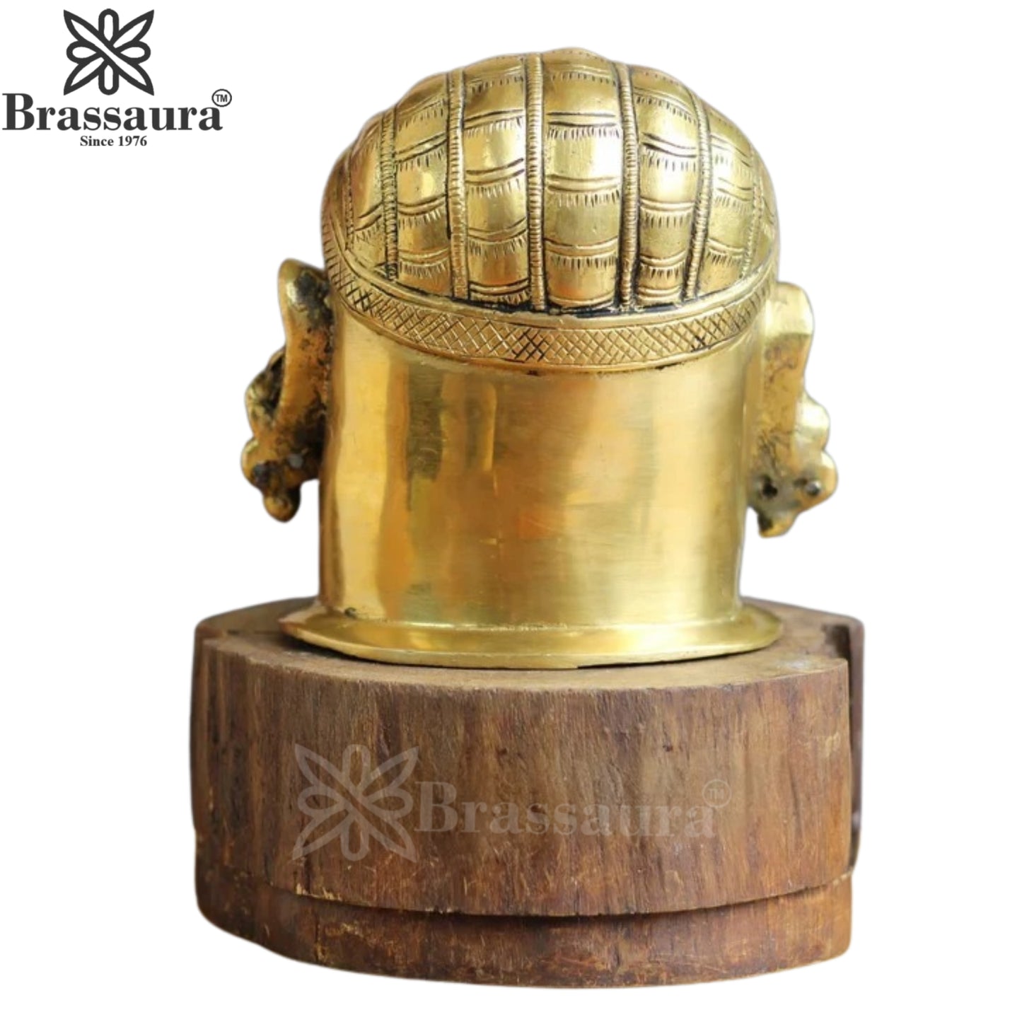 Brass Shiva Mukhlingam Statue Weight 2.1 Kg And Height 5.5 Inch