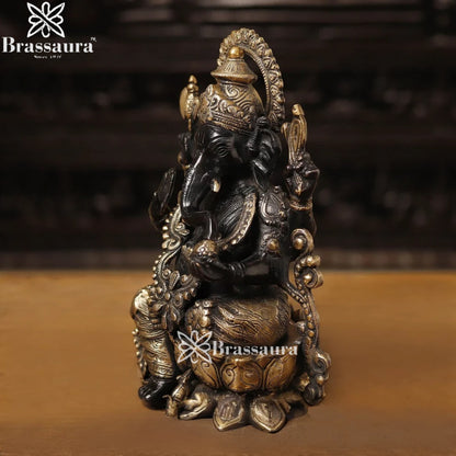 Brass Jewellery Ganesha Weight 7.5 Kg & Height 12 Inch