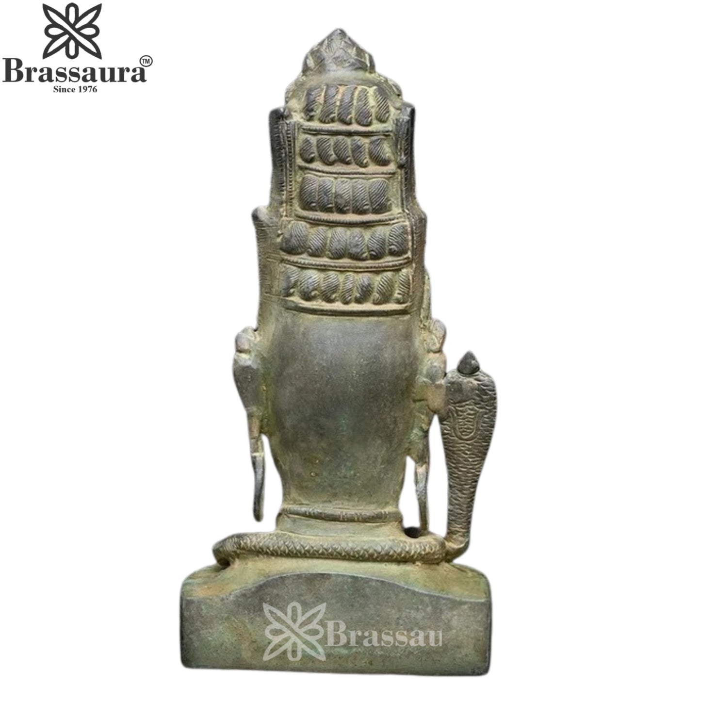 Brass Shiva Head Statue Weight 5.1 Kg And Height 11.9 Inch