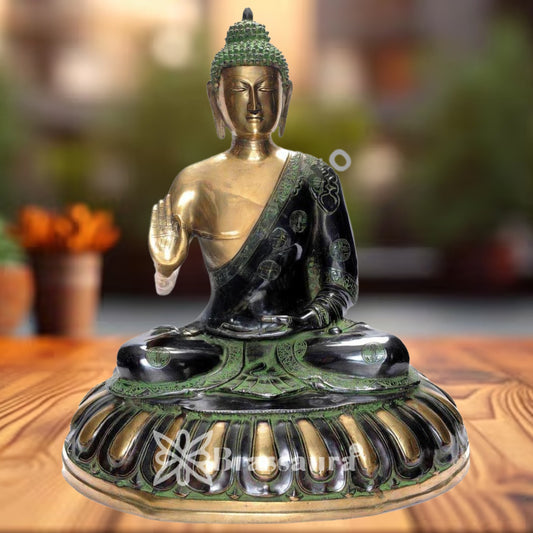 Brass Classic Buddha Weight 33 Kg & Height 28 Inch