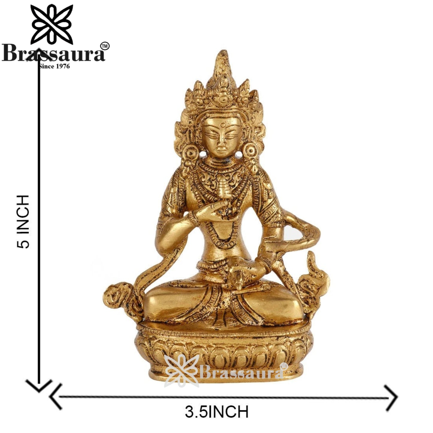 Brass  Antique Tara Weight 0.6 Kg & Height 5 Inch