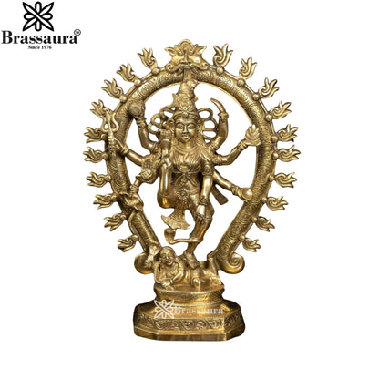 Brass Dancing Natraj Statue Weight 6.5 Kg And Height 16.5 Inch