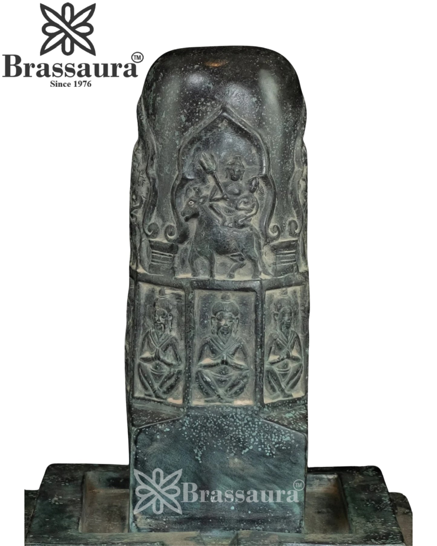 Bronze Vintage Lord Shivling Statue Weight 10.6 Kg And Height 21 Inch