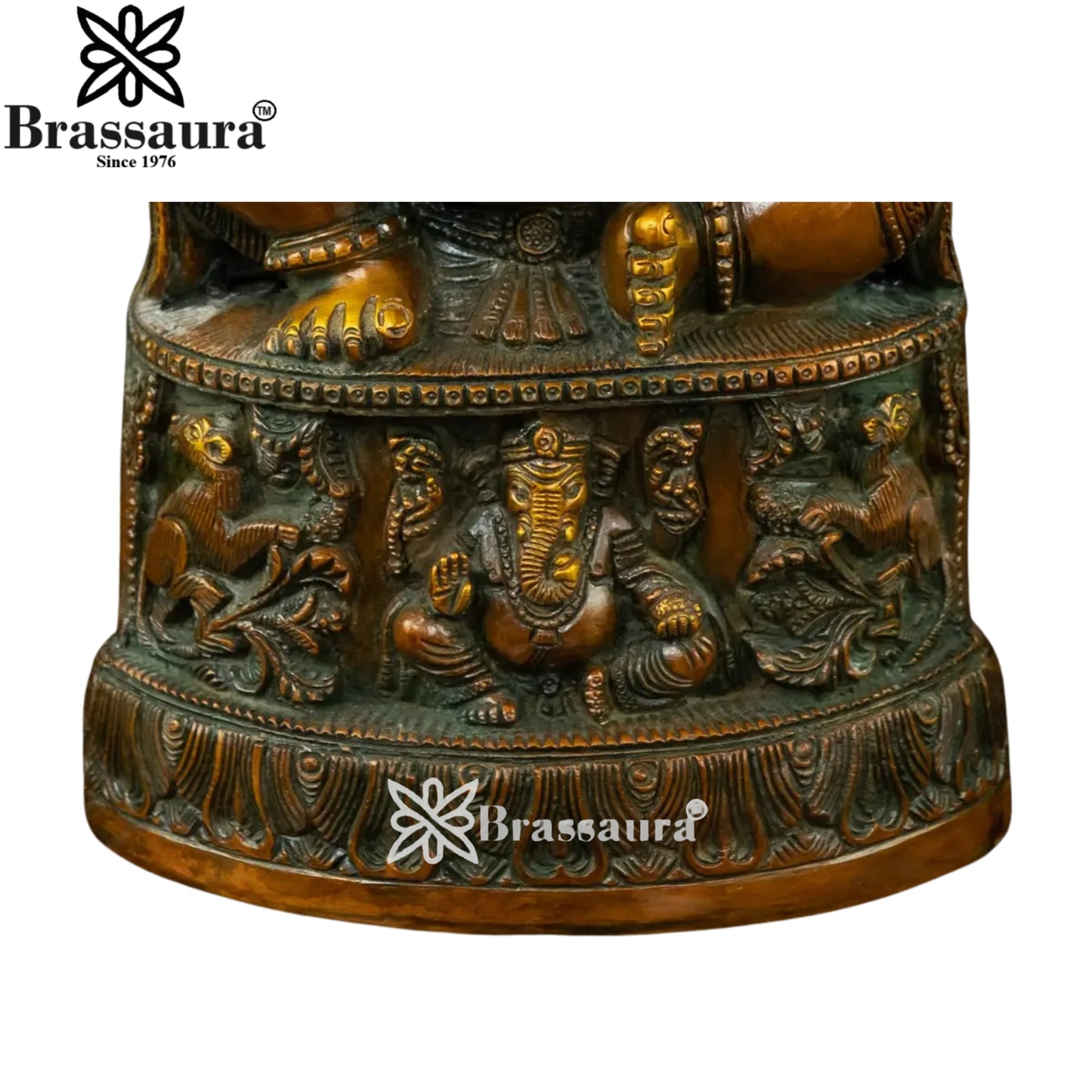 Brass Ganesha Statue Weight 6 Kg And Height 13 Inch