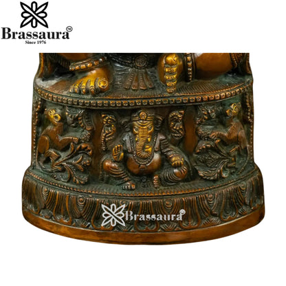 Brass Ganesha Statue Weight 6 Kg And Height 13 Inch