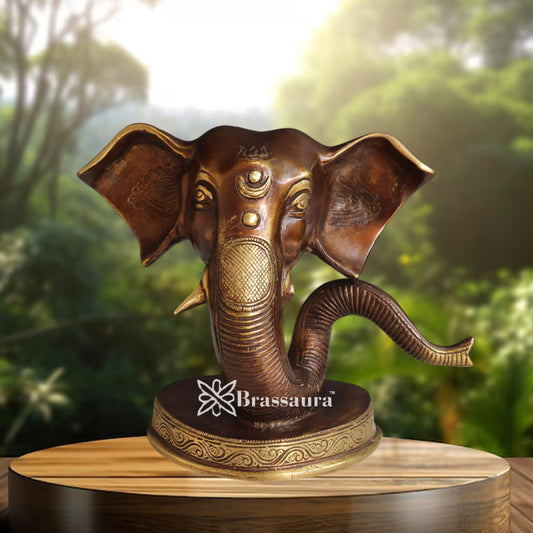 Brass Ganesha Statue Weight 2.65 Kg And Height 6 Inch