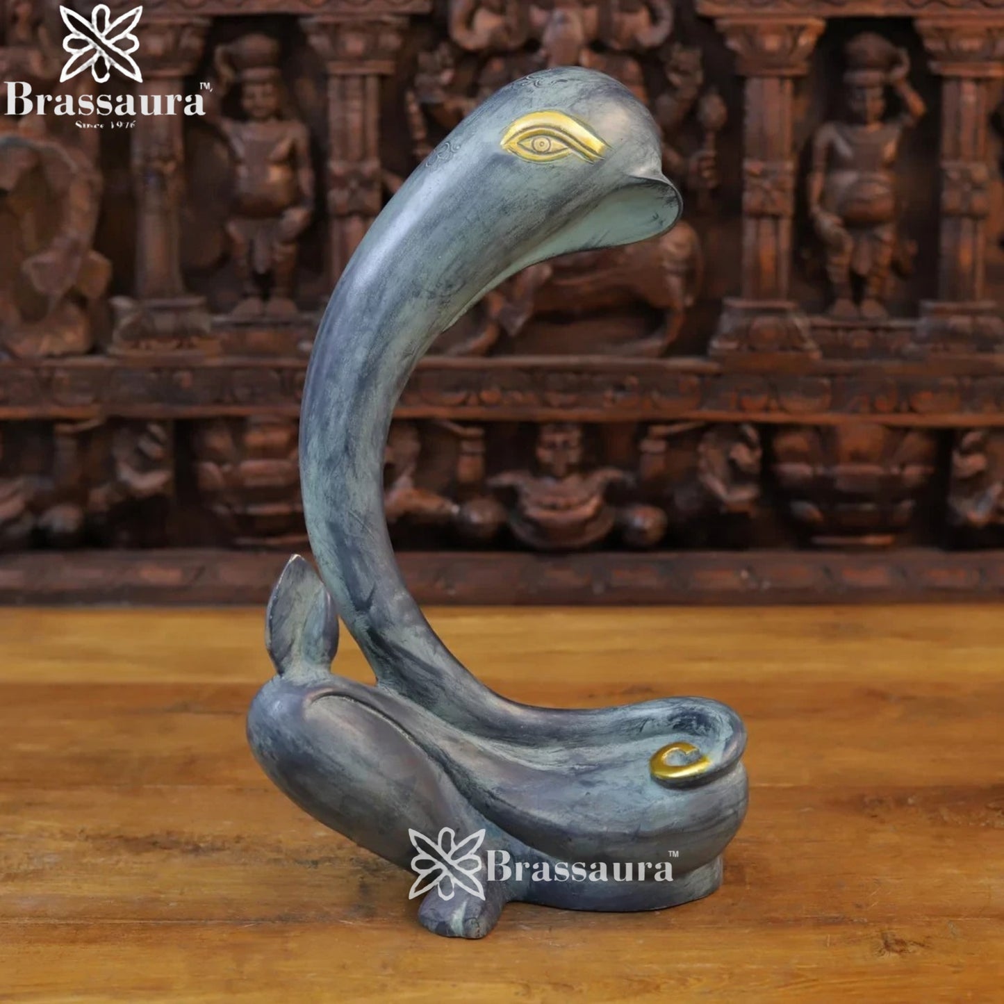 Brass Modern Ganesha Weight 6.9 Kg & Height 16.5 Inch