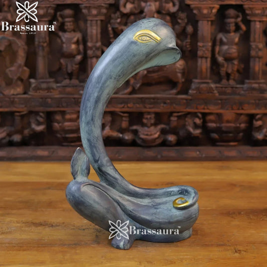 Brass Modern Ganesha Weight 6.9 Kg & Height 16.5 Inch