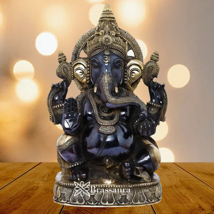 Brass Classic Ganesha Weight 22 Kg & Height 19 Inch