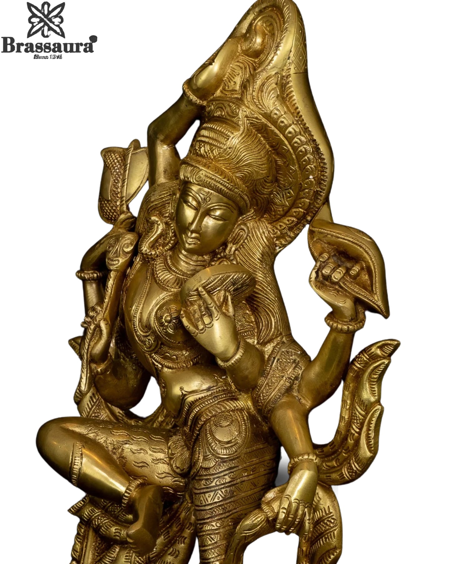 Brass Aardhnareshwar Statue Weight 7.5 Kg And Height 16.5 Inch