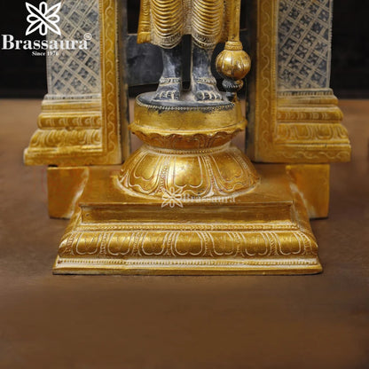 Brass Vishnu Statue Weight 12.42 Kg And Height 22 Inch