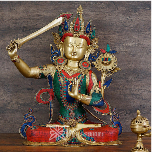 Brass Vintage Tara Weight 33 Kg & Height 32 Inch