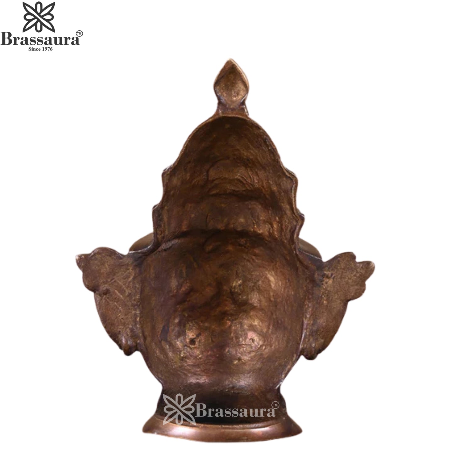 Brass Shiva Mask Statue Weight 1.44 Kg And Height 8.5 Inch