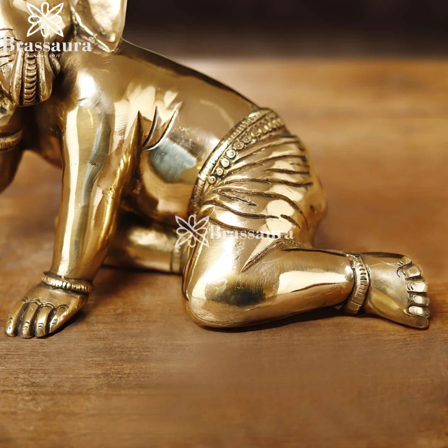 Brass Bal Ganesha Weight 3.8 Kg & Height 7 Inch