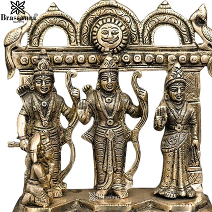 Brass Ram Darbar Statue Weight 2.07 Kg And Height 7.7 Inch