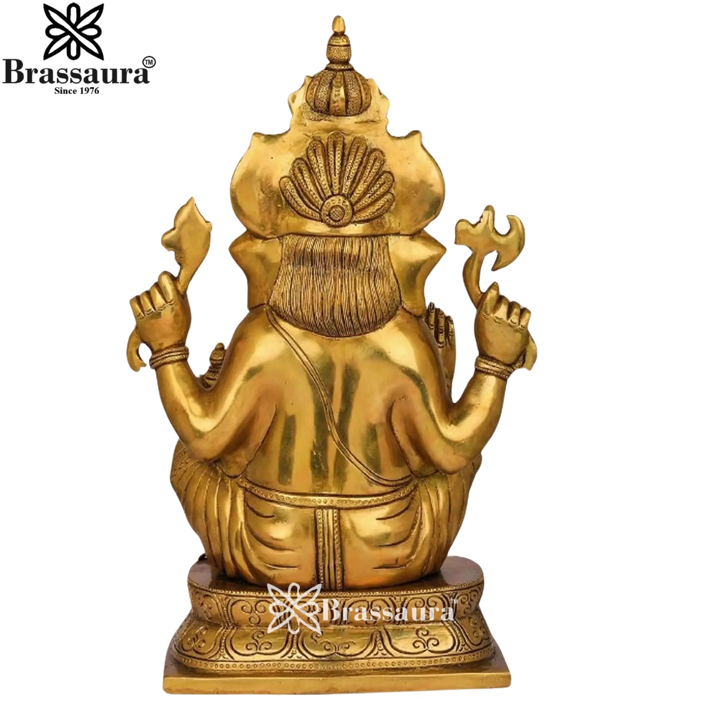 Brass Super fine Ganesha Statue Weight 22 Kg & Height 20 Inch