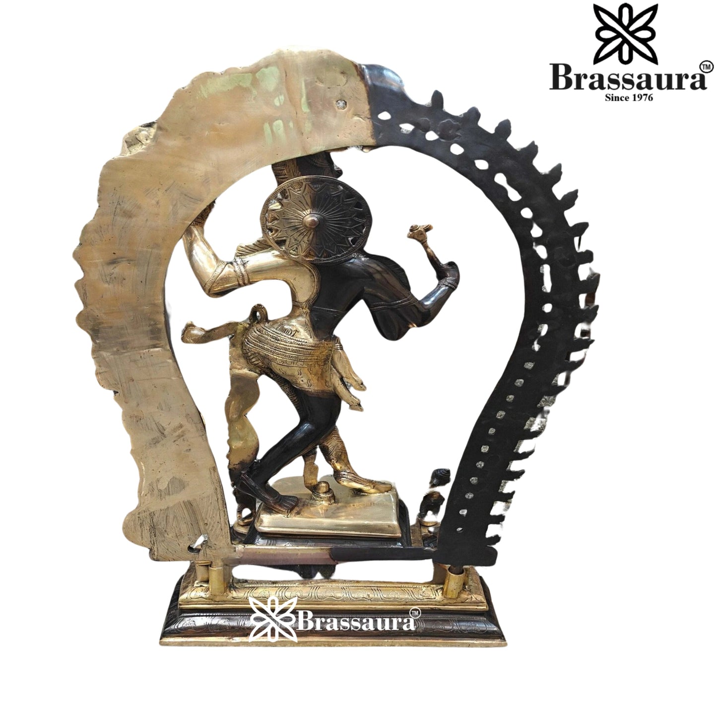 Brass Dual Color Aardhnareshwar Statue Weight 25 kg & Height 29 Inch