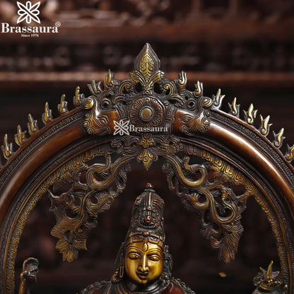 Brass Dancing Natraj Statue Weight 15.7 Kg And Height 26 Inch