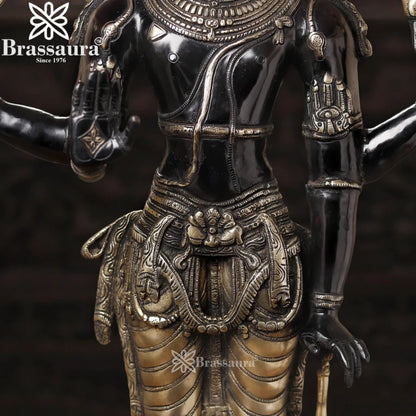 Brass Vishnu Statue Weight 27.03 Kg And Height 37 Inch