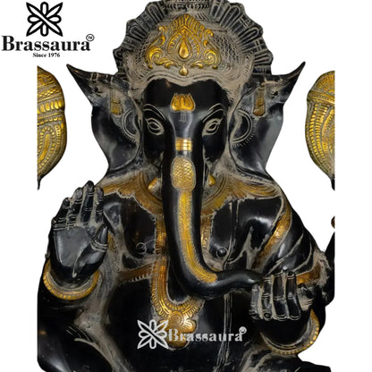 Brass Ganesha Statue Weight 24 Kg And Height 20.5 Inch