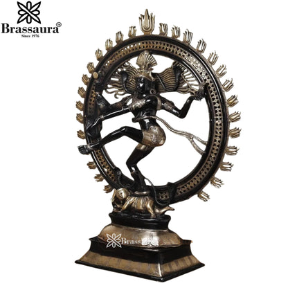 Brass Classic Dancing Natraj Statue Weight 37.5 Kg And Height 30 Inch