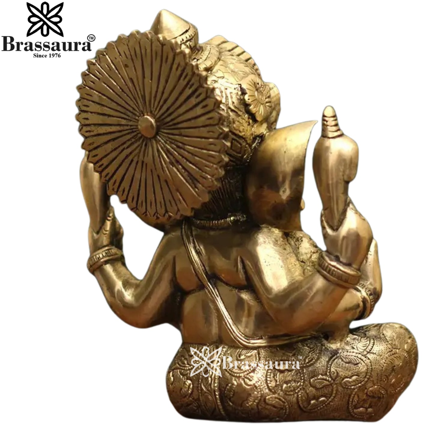 Brass Ganesha Statue Weight 4 Kg And Height 8.5 Inch