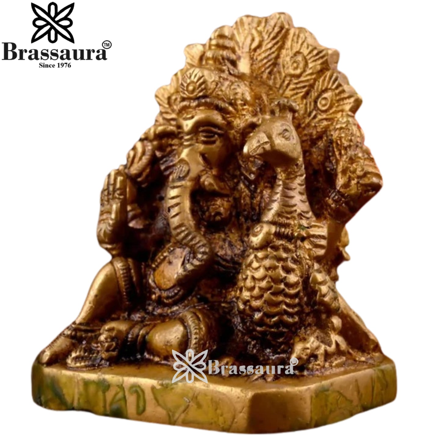 Brass Ganesha Statue Weight .207 Kg And Height 3 Inch