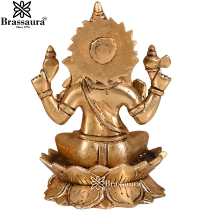 Brass Ganesha Statue Weight 2 Kg & Height 6 Inch