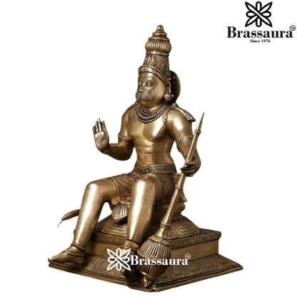 Brass Hanuman Statue Weight 28 Kg And Height 23 Inch
