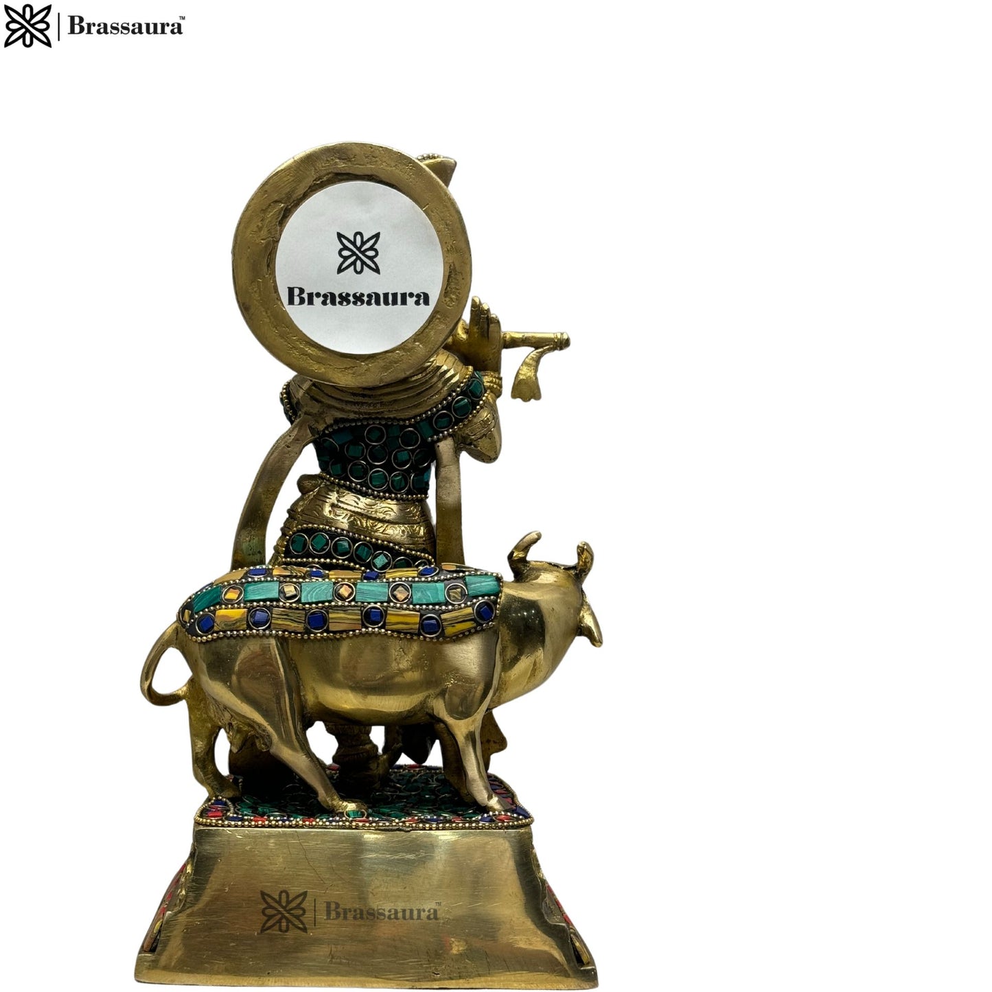 Brass Krishna Murti for Home and Decor Living Room Height 60 cm Weight 9.3 Kg