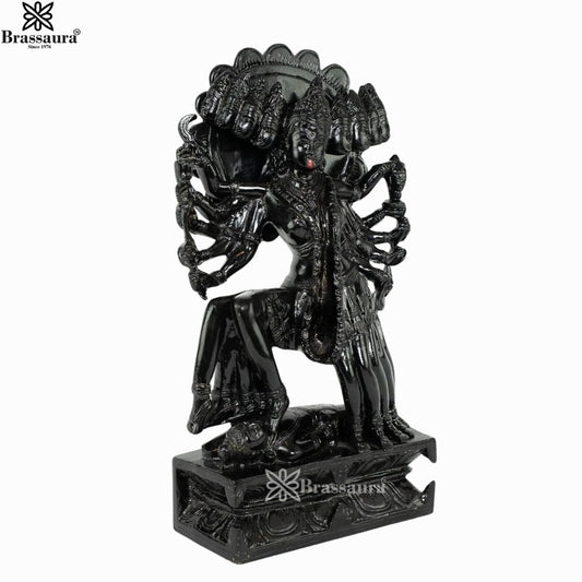 Brassaura™ Artistic Brass Kali Maa Idol – Height 15 Inches & Weight 8.1 Kgs | Home & Temple Décor