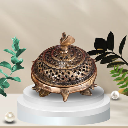 Brass Dhoop Burner For Home Décor And Gift Items Weight .8 kg Height 4 Inch