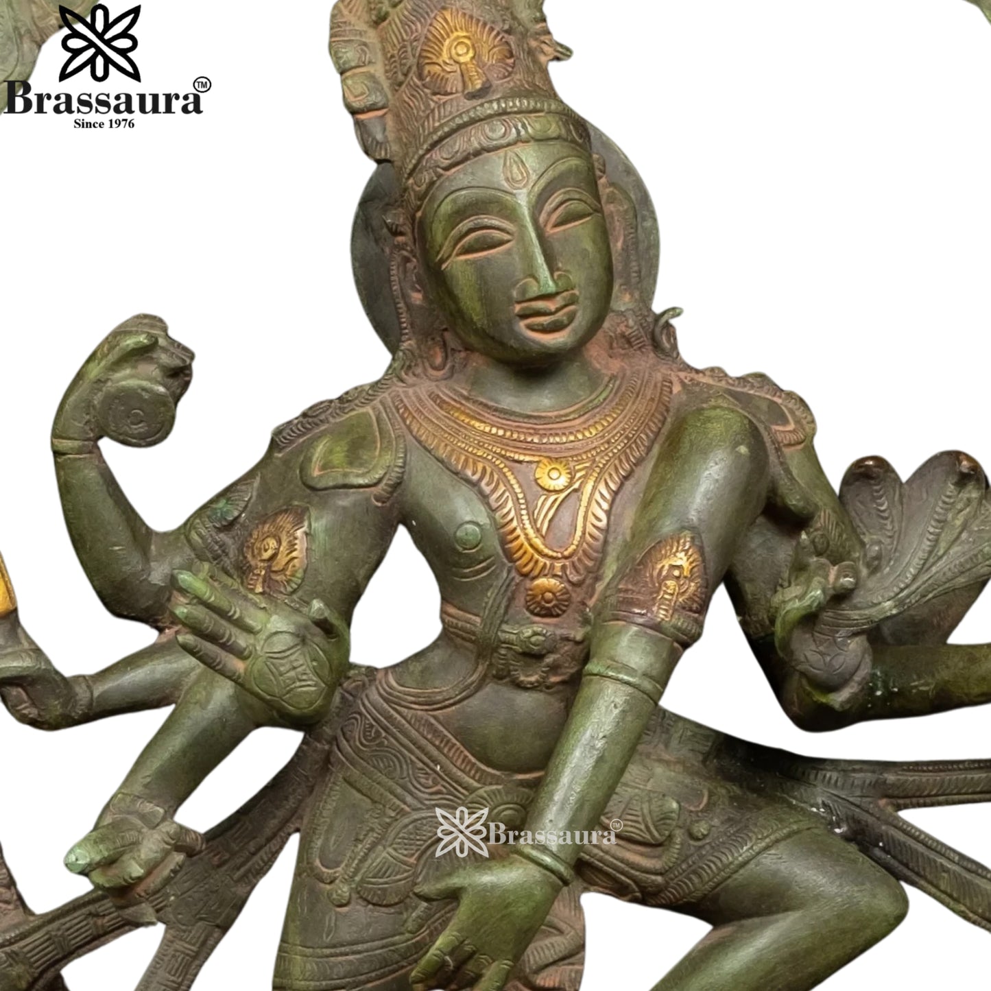 Brass Dancing Natraj Statue Weight 10.5 Kg And Height 24.5 Inch