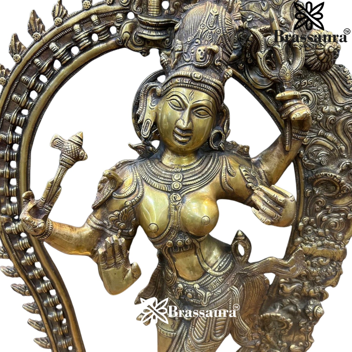 Brass Aardhnareshwar Statue Weight 25 kg & Height 29 Inch