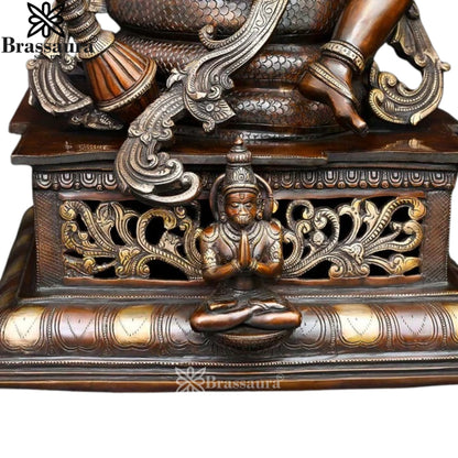 Brass Vishnu Statue Weight 37 Kg And Height 28 Inch